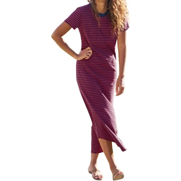 strapless open back dress Dylan Dress in Cherry Red – Asymmetric Pleated Midi